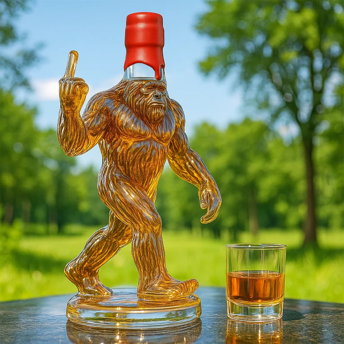 Bigfoot | Vtipná whisky fľaša Bigfoot