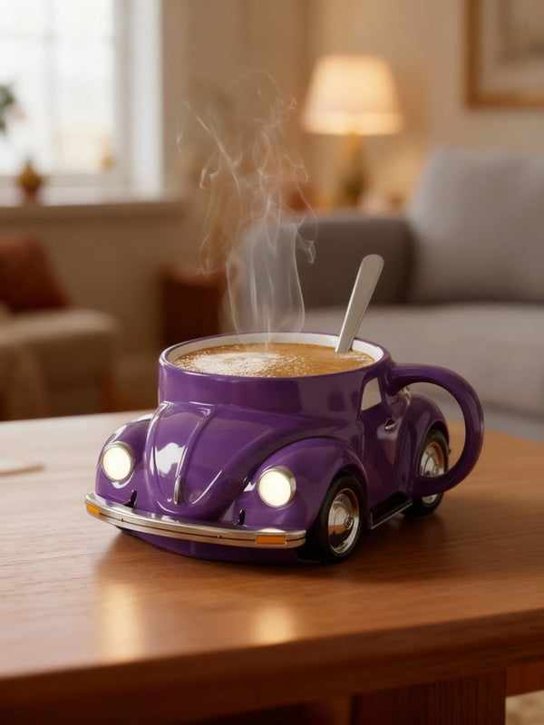 BEETLEBREW | Fialový hrnček s motívom auta