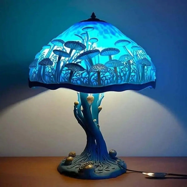 BLUEAURA | Modrá stolná lampa s mystickým nádychom